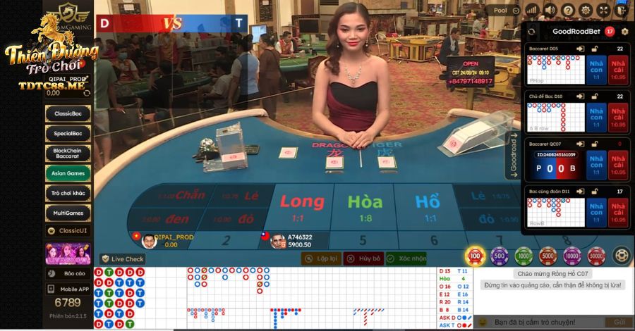 Những ưu điểm khi tham gia sảnh Casino của TDTC